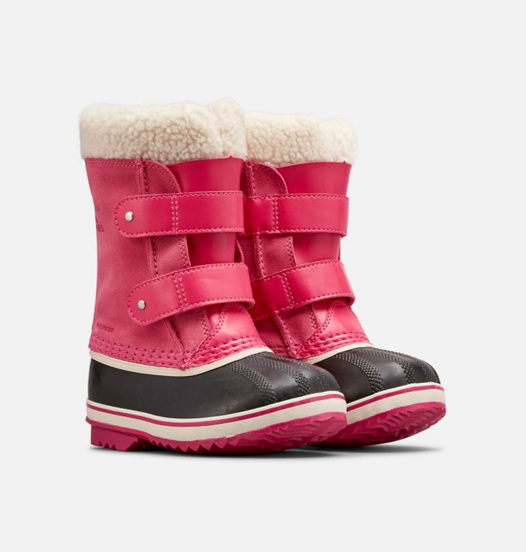 Sorel Childrens 1964 Pac™ Strap - Kids Snow Boots Pink/Black - 689401DBA